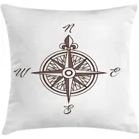 Abakuhaus Maritieme Kussenhoes – Dubbelzijdig Bedrukt 50x50 cm – Taupe/Wit