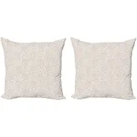 Abakuhaus – Kussenhoes 45x45 cm – Set van 2 – Dubbelzijdig bedrukt – Microvezel Tan