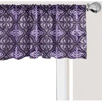 Abakuhaus Keltisch raamvalletje, gordijnvalletje voor keuken en slaapkamer met tunnelzoom, 137 cm x 45 cm, Violet Lila
