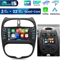Hexinex HexinexMarket Geschikt voor Peugeot 206 (2001-2016) - multimediaspeler, Android 15, 2GB+64GB