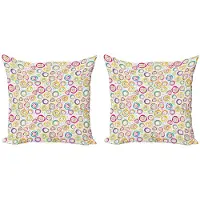 Abakuhaus Abstract Kussenhoes Set – 2x60x60 cm – Microvezel – Dubbelzijdig bedrukt – Veelkleurig