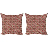 Abakuhaus Abstrakt Kussenhoes – Set van 2x50x50 cm – Dubbelzijdig Bedrukt – Microvezel