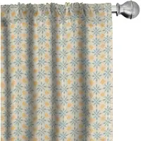 Abakuhaus 2-delige set gordijnen – microvezel, 75x175 cm, bruin multicolor