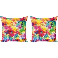 Abakuhaus Pastel Decoratieve Kussens – 2-delige Set – 40x40 cm – Veelkleurig