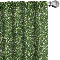 Abakuhaus Gordijnen – Grafische Weide Sprouts – 2x75x175 cm – Groen