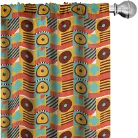 Abakuhaus – Gordijnen Retro Geometrisch – 2x75x175 cm – Microvezel