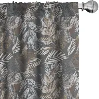 Abakuhaus Gordijnen 2-delige set 75x245 cm – microvezel, halfverduistering, bruin-grijs