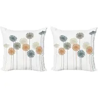 Abakuhaus Paardenbloem Kussenhoes Set – 2×45 cm – Dubbelzijdig bedrukt