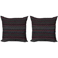Abakuhaus kussenhoes – 2x50x50 cm – Zigzag – dubbelzijdig