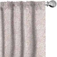Abakuhaus Abstrakt Gordijnen – 2-delige set 75x245 cm – Microvezel, halfdonker, Eierschaal & Robijn