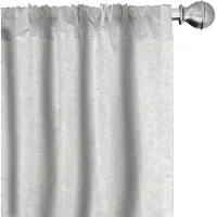 Abakuhaus – 2x Gordijnen Microfaser 75x245 cm Beige-Wit – Halfdonker