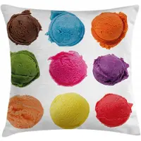 Abakuhaus Ijs-kussenhoes – Dubbelzijdig bedrukt – Rits – 40x40 cm – Multicolor