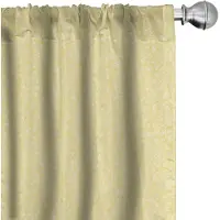 Abakuhaus Floraal Geel – Gordijnen 2x75x225 cm – Microvezel, Halfverduisterend