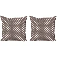 Abakuhaus Kussenhoezen 50x50 – Set van 2 – Dubbelzijdig – Warm Taupe