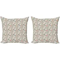 Abakuhaus Natur kussenhoesenset – 2x 45x45 cm – Dubbelzijdig bedrukt