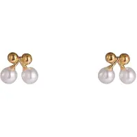 Go Dutch Label Oorknoppen Pearly Cherry Stud Goudkleurig