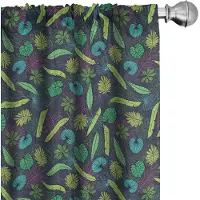Abakuhaus Voorhangen – Jungle bladeren – 2x75x225 – Seafoam