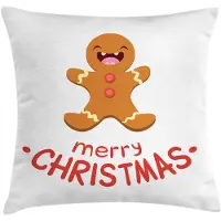 Abakuhaus Kerstkussenhoes – Dubbelzijdig bedrukt Lebkuchen – 40x40 cm – Polyester