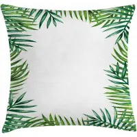 Abakuhaus Groene Blad-kussenhoes – 40x40 cm – Dubbelzijdig bedrukt
