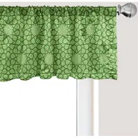 Abakuhaus Moderne raamvalletje, gordijnvalletje voor keuken en slaapkamer met tunnelzoom, 137 cm x 30 cm, limoengroen