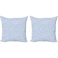 Abakuhaus Kussenhoes –60x60 cm–Dubbelzijdig–Babyblauw/Wit–2 Stuks