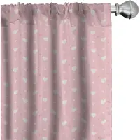 Abakuhaus Roze stippen-voorhang – 2x75x225 cm – Microvezel