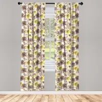 Abakuhaus Gordijn – Grungy rozen – 2x75x175 cm – microvezel