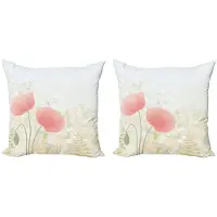 Abakuhaus Pastel Kussenhoes Set – 2x45x45 cm – Dubbelzijdig bedrukt – Multicolor