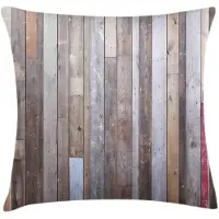Abakuhaus Kussenhoes – Rustiek Houtpatroon – Dubbelzijdig 45x45 cm