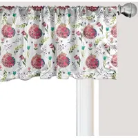 Abakuhaus Kattenraamvalletje, gordijnvalletje voor keuken en slaapkamer met tunnelzoom, 137 cm x 45 cm, wit en meerkleurig