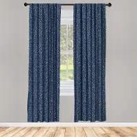 Abakuhaus Abstrakt Venstergordijnen – 2-paneelset, 75x245 cm, Indigo violet blauw