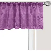 Abakuhaus Abstracte raamvalance, gordijnvalance voor keuken en slaapkamer met tunnelzoom, 137 cm x 30 cm, lichtpaars en fuchsia