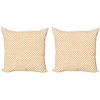 Abakuhaus Geometrische Kussenhoes – 2x40x40 cm – Dubbelzijdig bedrukt – Oranje