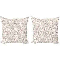 Abakuhaus Bloemen Kussenhoes Set 2x 40x40 cm – Dubbelzijdig bedrukt