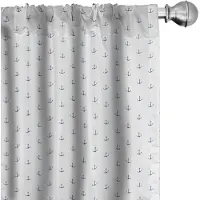 Abakuhaus Gordijnen – Anker Vivid Blue – 2x75x225 cm – microvezel