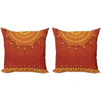 Abakuhaus Lotus kussenhoes – 2x60x60 cm – dubbelzijdig digitaldruk – oranje