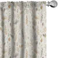 Abakuhaus – Botanische Gordijnen – 2-delig (75x175 cm) – Multicolor, Halverdonkerend