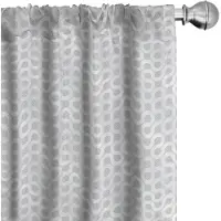 Abakuhaus – Grijs-wit voorhangen geometrisch 2x75x175 cm – mikrofaser, halfdonker