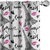 Abakuhaus Paris – Voorhangen – 2x75x245 cm – microvezel