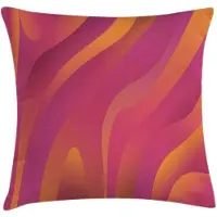 Abakuhaus Abstracte Kunst Kussenhoes – Bedrukt aan Beide Kanten – Magenta/Oranje – 50x50 cm