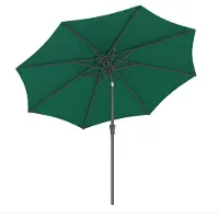 Laura Tuinparasol 300 cm Diameter Achthoekig - Kantelbaar 30° - UV50+ Zonwering - Waterafstotend Polyester - Met Zwengel - Zonder Parasolvoet - Groen -