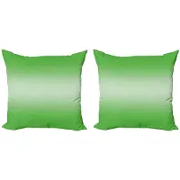 Abakuhaus Ombre Kussenhoes – Set 2x40x40 cm – Dubbelzijdig druk – Groen