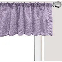 Abakuhaus Bloemenpatroon voor het raam, gordijnvalletje voor keuken en slaapkamer met tunnelzoom, 137 cm x 30 cm, mauvekleurig