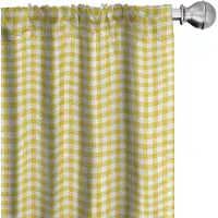 Abakuhaus Abstrakt Vorhänge – 2er-Set 75x245 cm – Gelb Weiß, Mikrofaser