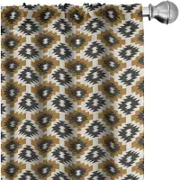 Abakuhaus – Etnische Gordijnen – Azteekse – 2x75x225 cm – Donkergrijs Gember