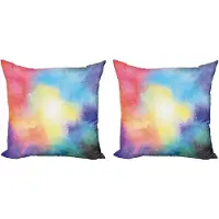 Abakuhaus Kussenhoes – 50x50 cm – Aquarel Sterren-Galaxie – Dubbelzijdig bedrukt