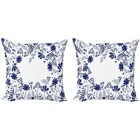 Abakuhaus Marine Kussenhoes Set – 2x50x50 cm – Dubbelzijdig bedrukt – Indigo