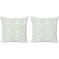 Abakuhaus Mint Kussenhoes Set – 2x45x45 cm – Dubbelzijdig bedrukt – Multicolor