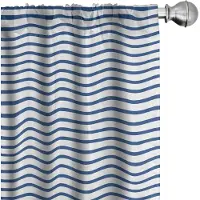 Abakuhaus Gordijnen met havenstrepen – 2-delige set – 75 × 225 cm – nachtblauw