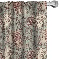 Abakuhaus Boho Gordijnen – 2x75x175 cm – Microfiber – Halverdonker